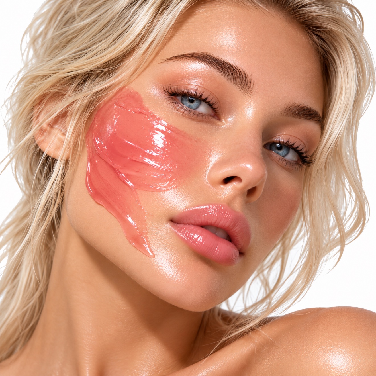 Healthy radiant skin after Maryna Savchenko peel treatment