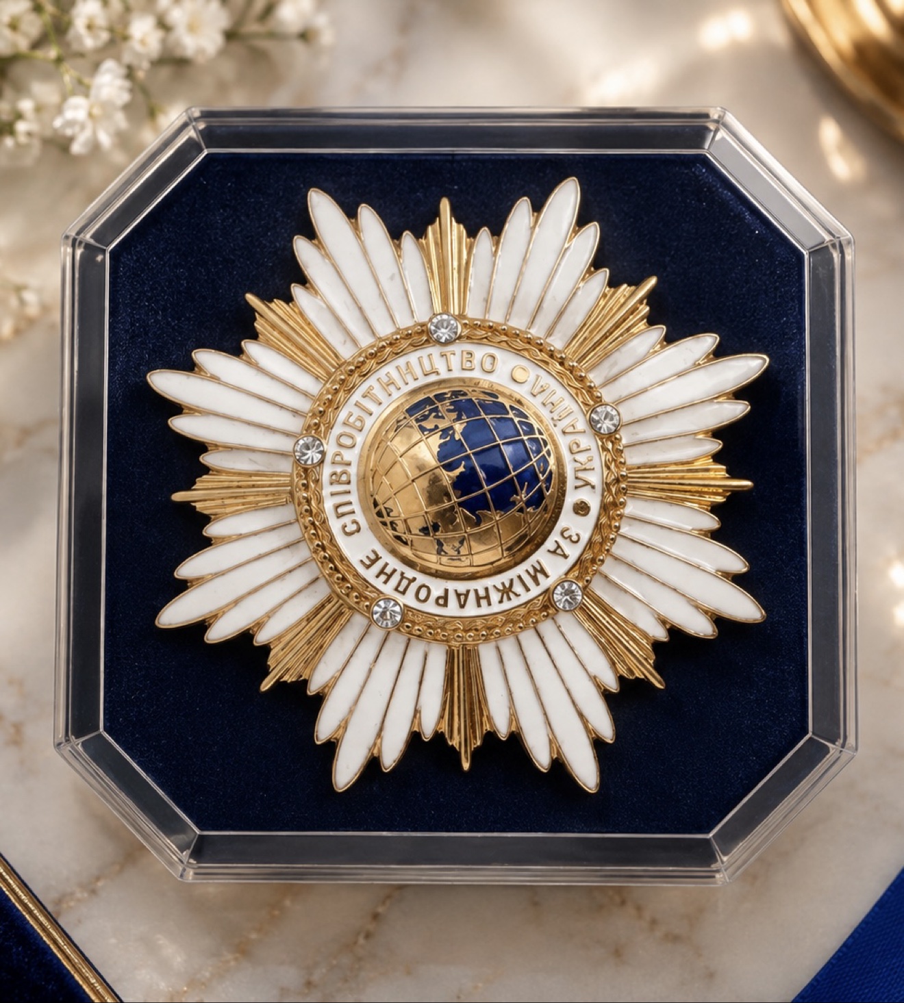 The Order 'For International Cooperation' awarded to Maryna Savchenko